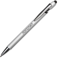 Ручка-стилус металлическая шариковая &quot;Sway  Monochrome&quot; с цветным зеркальным слоем, серебристый с черным