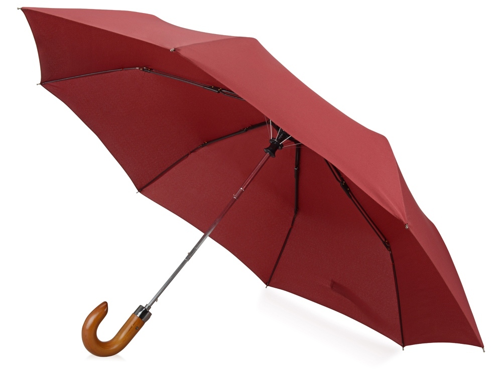Зонт складной &quot;Cary&quot;, полуавтоматический, 3 сложения, с чехлом, бордовый (P)