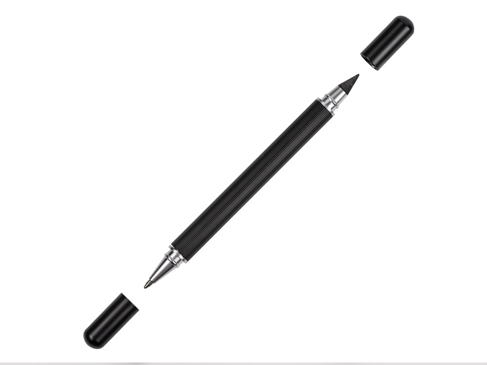Металлическая ручка и вечный карандаш &quot;Van Gogh&quot; с рельефным покрытием, черный