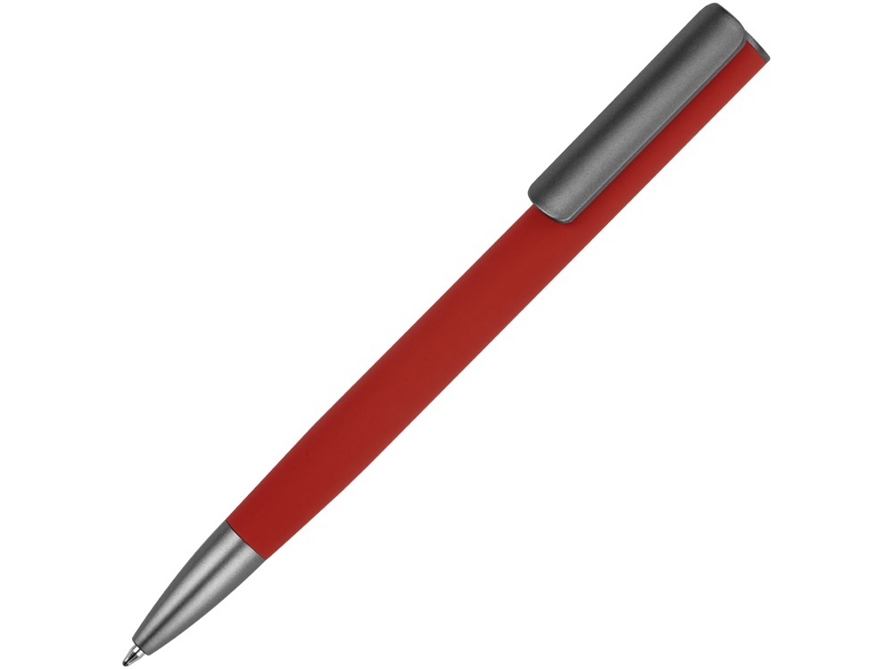 Ручка металлическая шариковая &quot;Insomnia&quot; софт-тач с зеркальным слоем, красная с серым