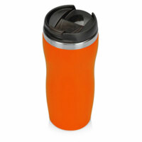 Термокружка &quot;Double wall mug C1&quot;, soft touch, 350 мл, оранжевый