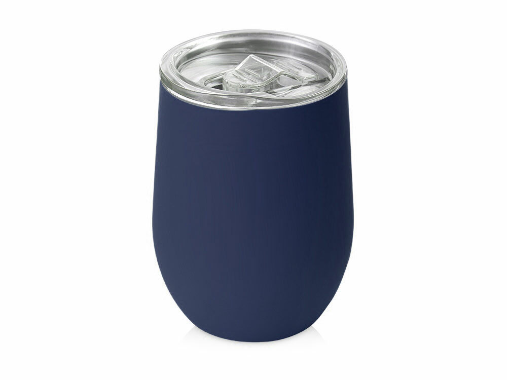 Термокружка &quot;Vacuum mug C1&quot;, soft touch, 370мл, темно-синий