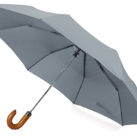Зонт складной &quot;Cary&quot;, полуавтоматический, 3 сложения, с чехлом, светло-серый