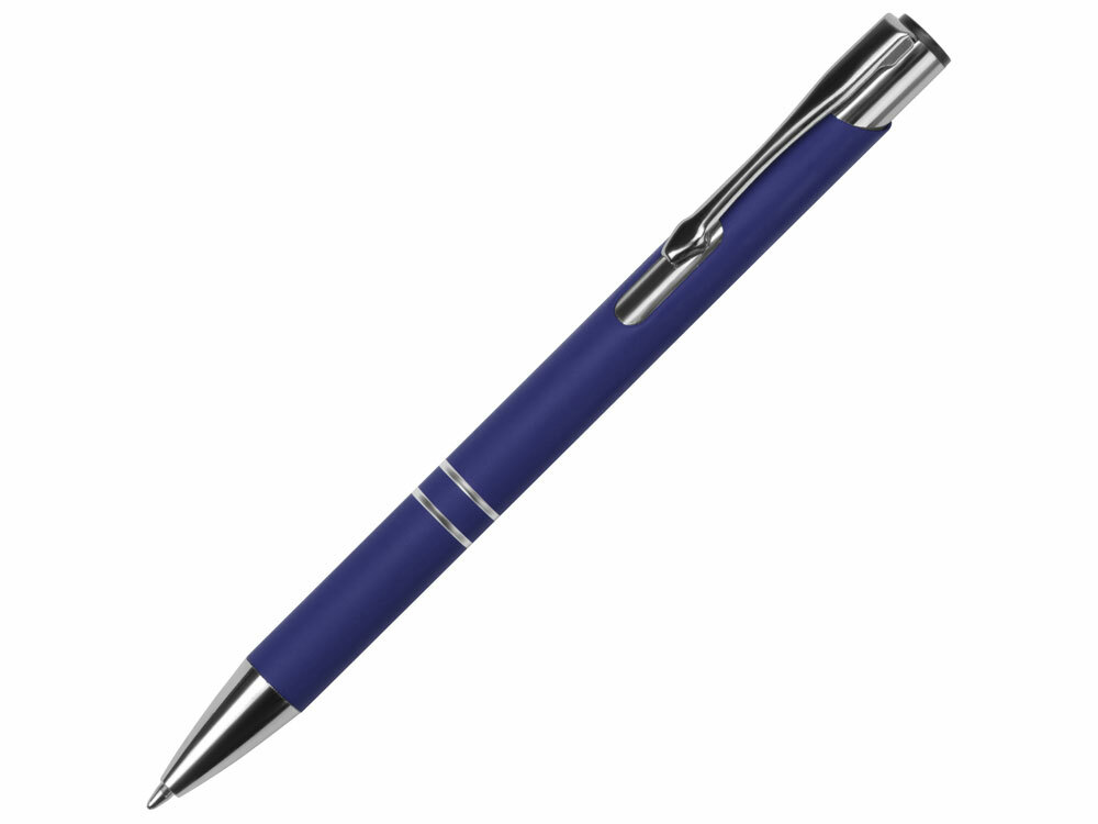 Ручка металлическая шариковая &quot;Legend Gum&quot; софт-тач, темно-синий