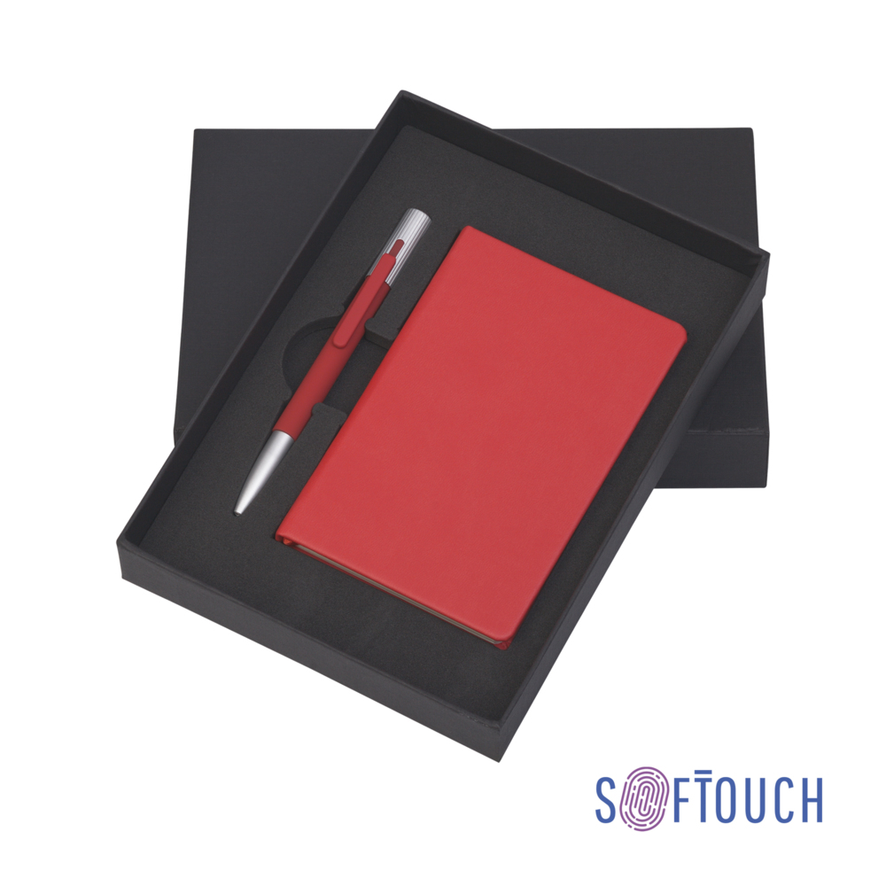 Подарочный набор &quot;Сицилия&quot;, покрытие soft touch красный
