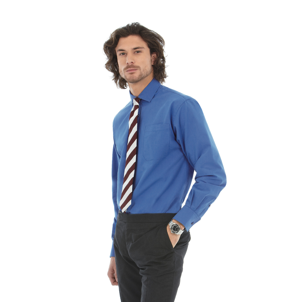 Рубашка мужская с длинным рукавом Heritage LSL/men синий XXL