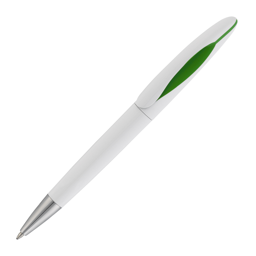 Ручка шариковая &quot;Sophie&quot; белый с зеленым