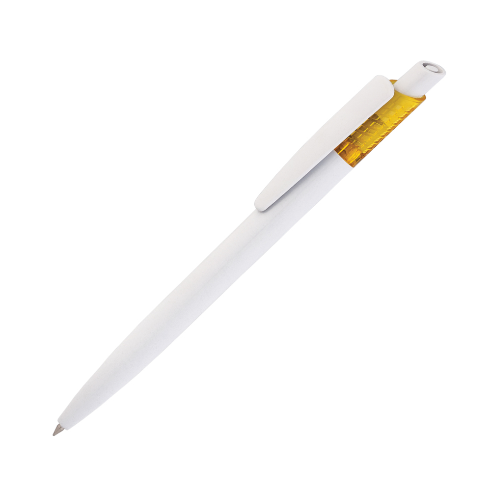 Ручка шариковая &quot;Dallas&quot;, белая/желтая#
