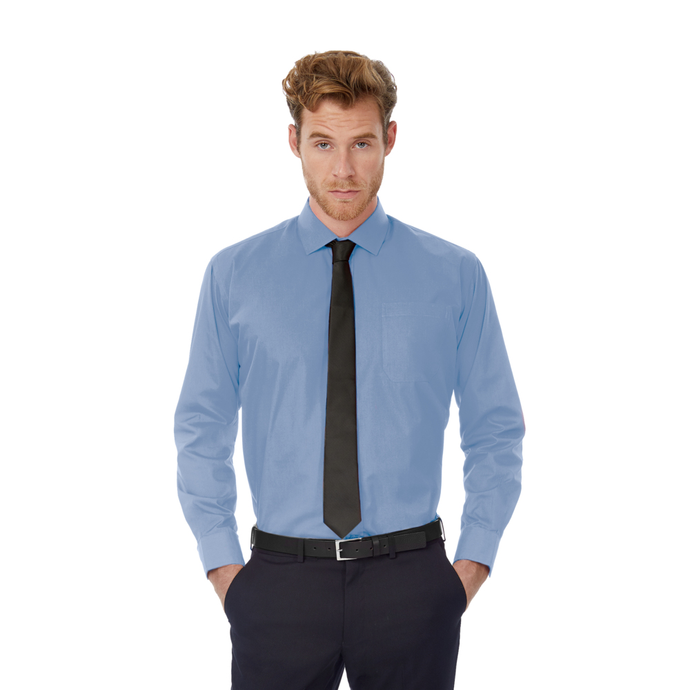 Рубашка мужская с длинным рукавом Smart LSL/men корпоративный голубой L