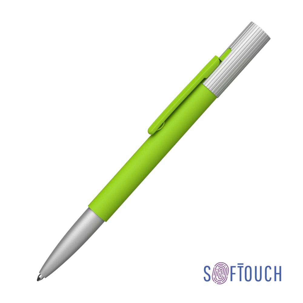 Ручка шариковая &quot;Clas&quot;, покрытие soft touch зеленое яблоко