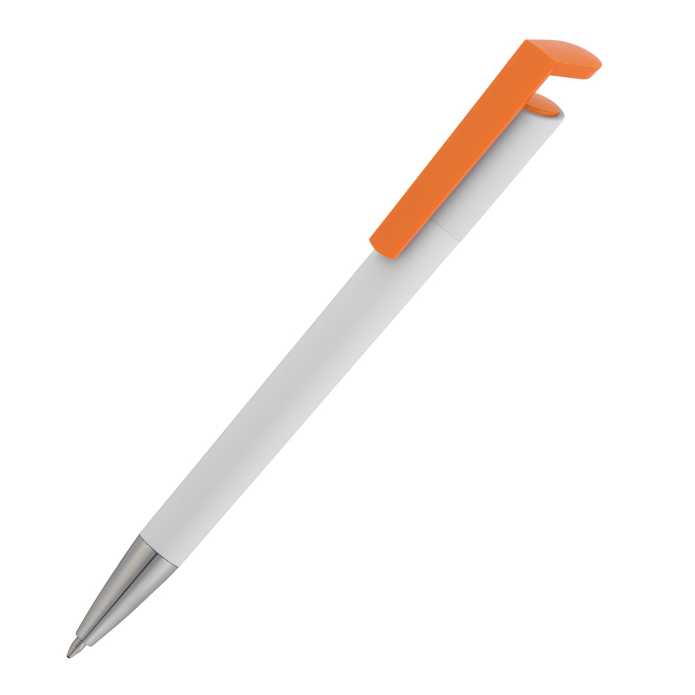 Ручка шариковая &quot;Chuck&quot; белый с оранжевым