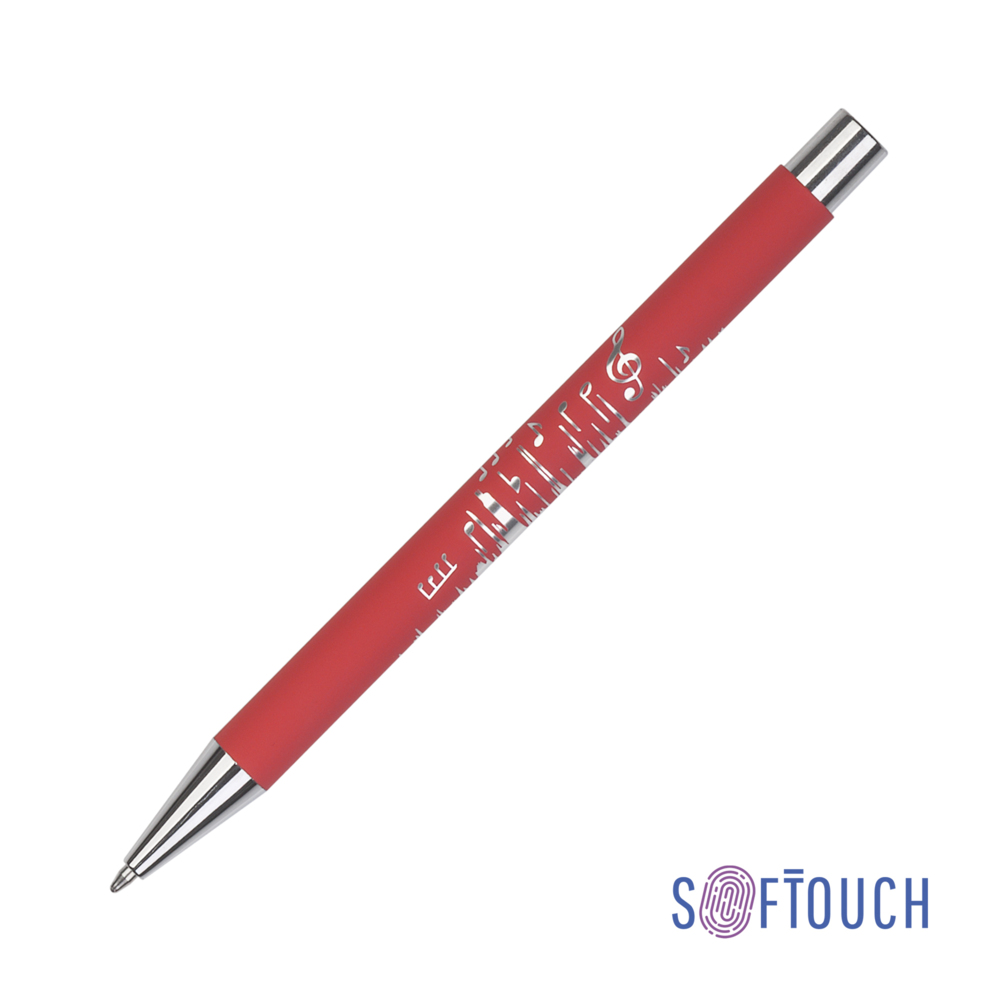 Ручка шариковая &quot;Aurora&quot;, покрытие soft touch красный