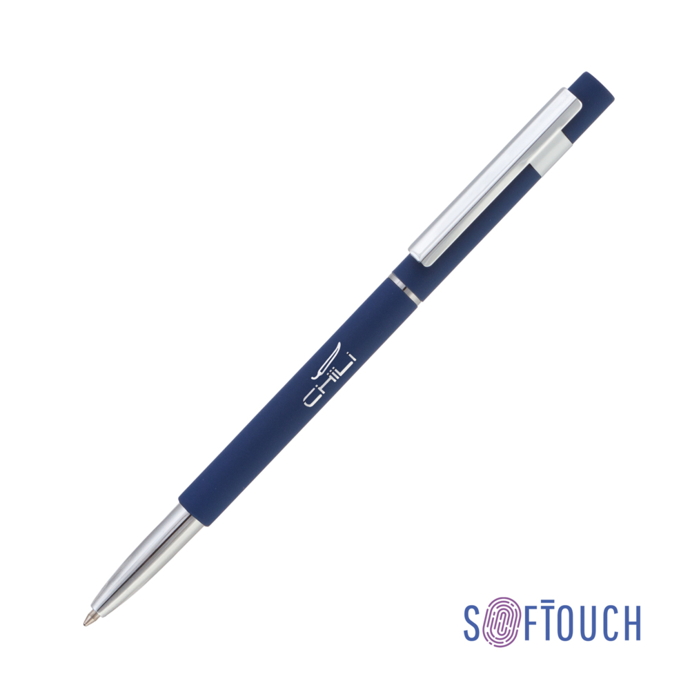 Ручка шариковая &quot;Star&quot;, покрытие soft touch темно-синий