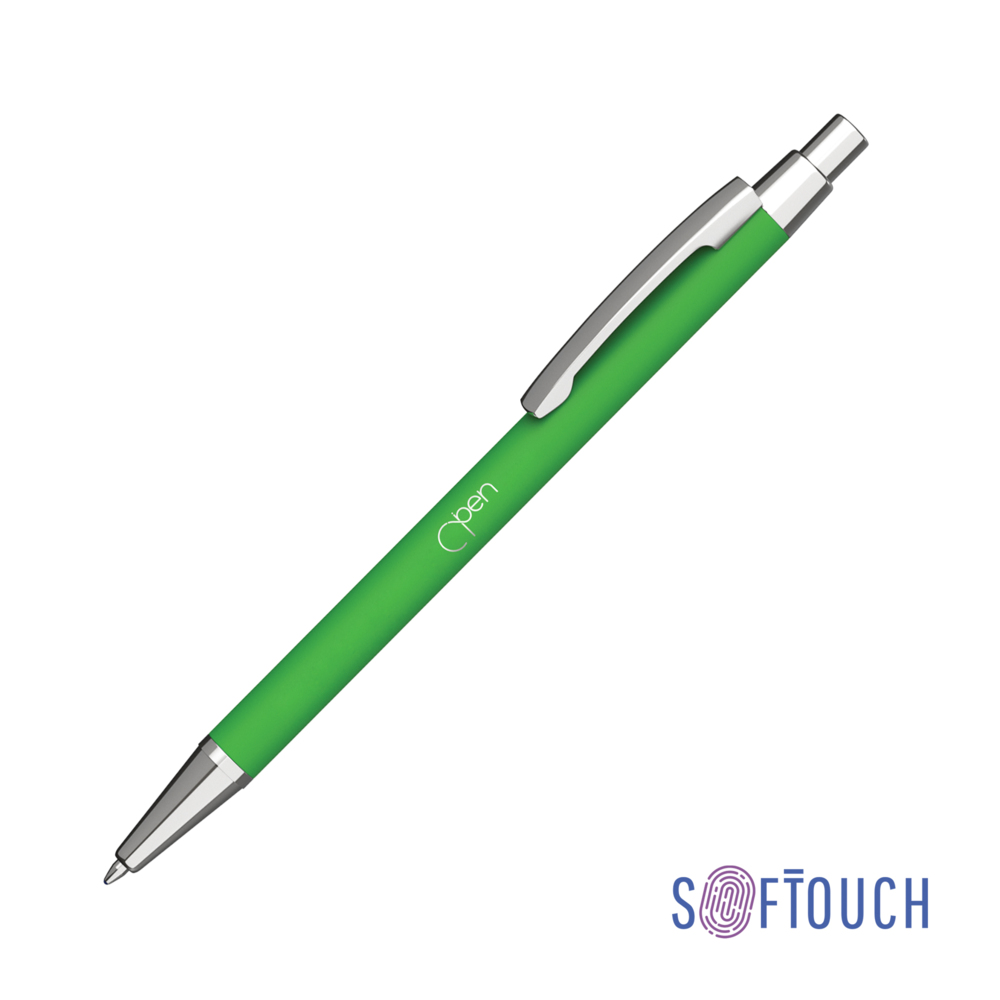 Ручка шариковая &quot;Ray&quot;, покрытие soft touch зеленое яблоко