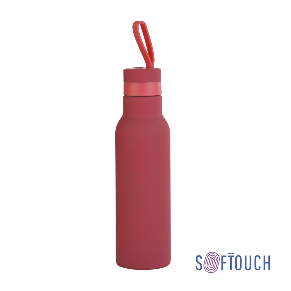 Бутылка для воды &quot;Фитнес&quot;, покрытие soft touch, 0,7 л. красный