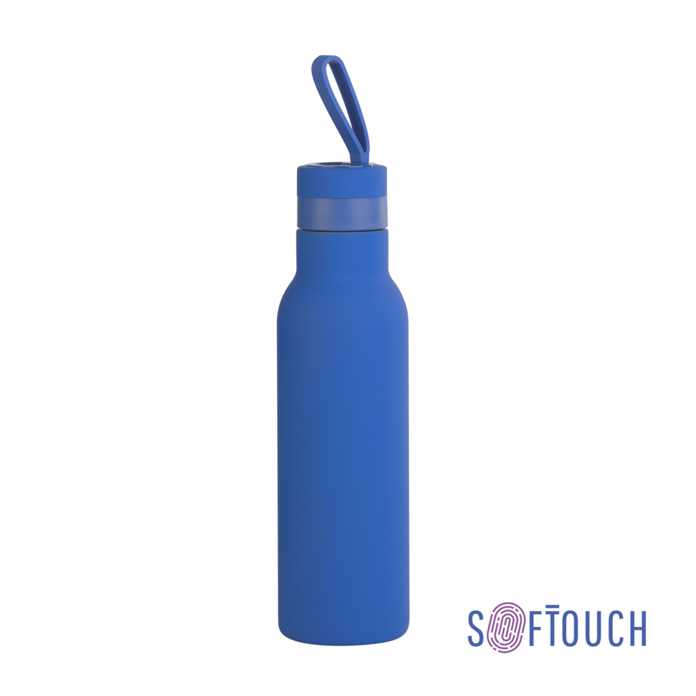 Бутылка для воды &quot;Фитнес&quot;, покрытие soft touch, 0,7 л. синий