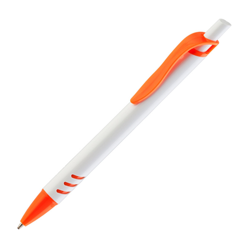 Ручка шариковая &quot;Boston&quot; белый с оранжевым