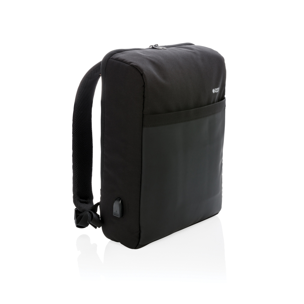 Антикражный рюкзак Swiss Peak 15&quot;  с RFID защитой и разъемом USB, черный