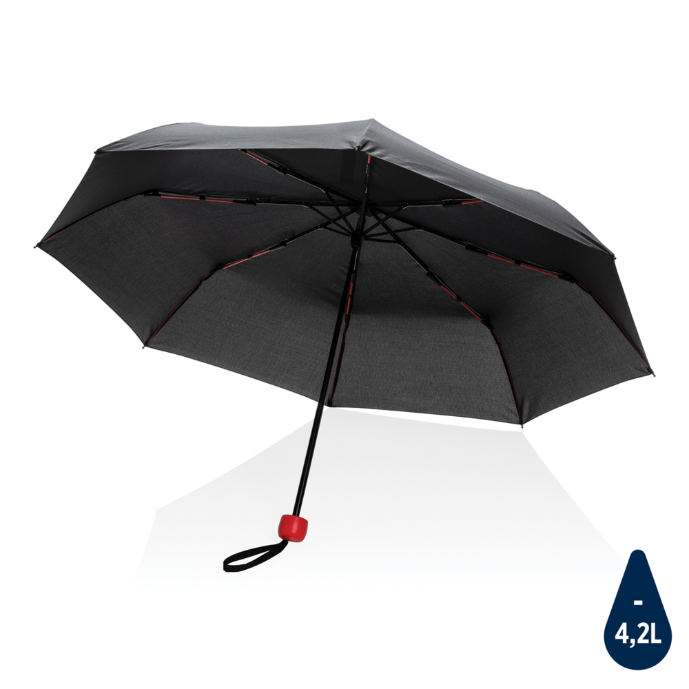 Компактный плотный зонт Impact из RPET AWARE™, 20,5&quot;