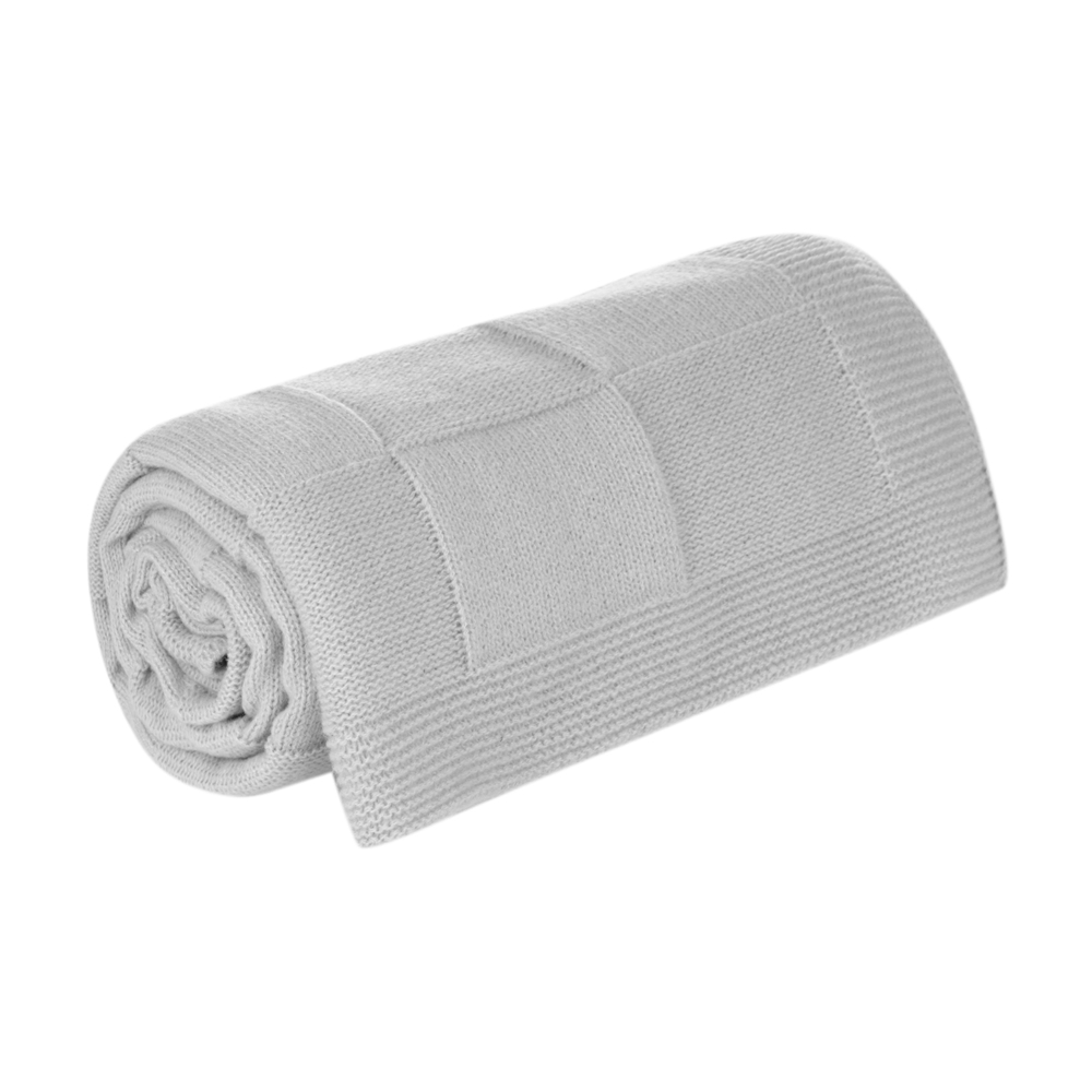 Плед Селла Софт (Cella Soft) вязаный, 160*90 см, серый