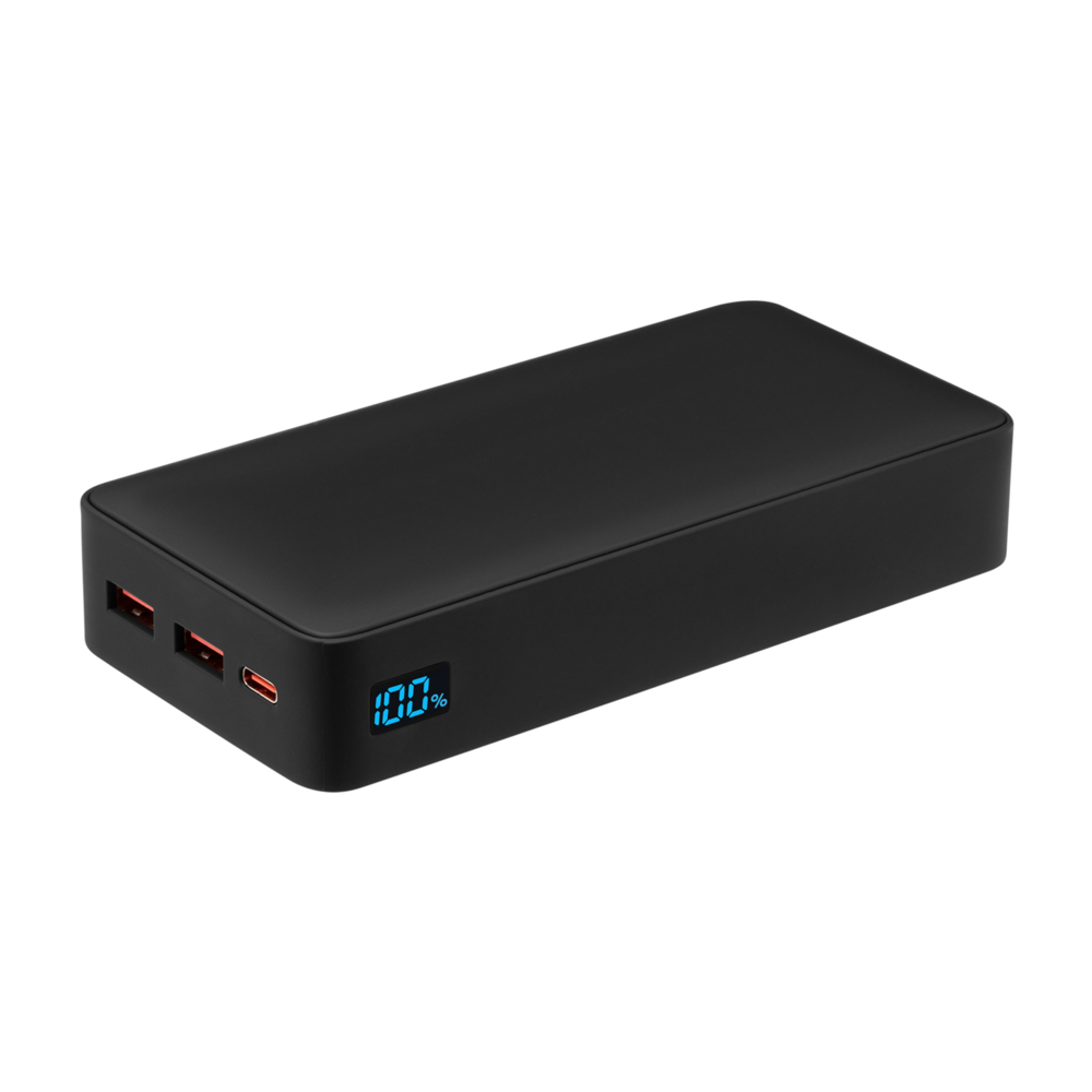 Внешний аккумулятор с подсветкой Анкор Плюс PD (Ancor PD Plus) 20000 mAh, черный