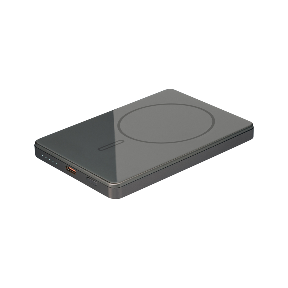 Внешний аккумулятор Оникс PD (Onyx PD) 5000mAh с функцией беспроводной зарядки 15W, серый