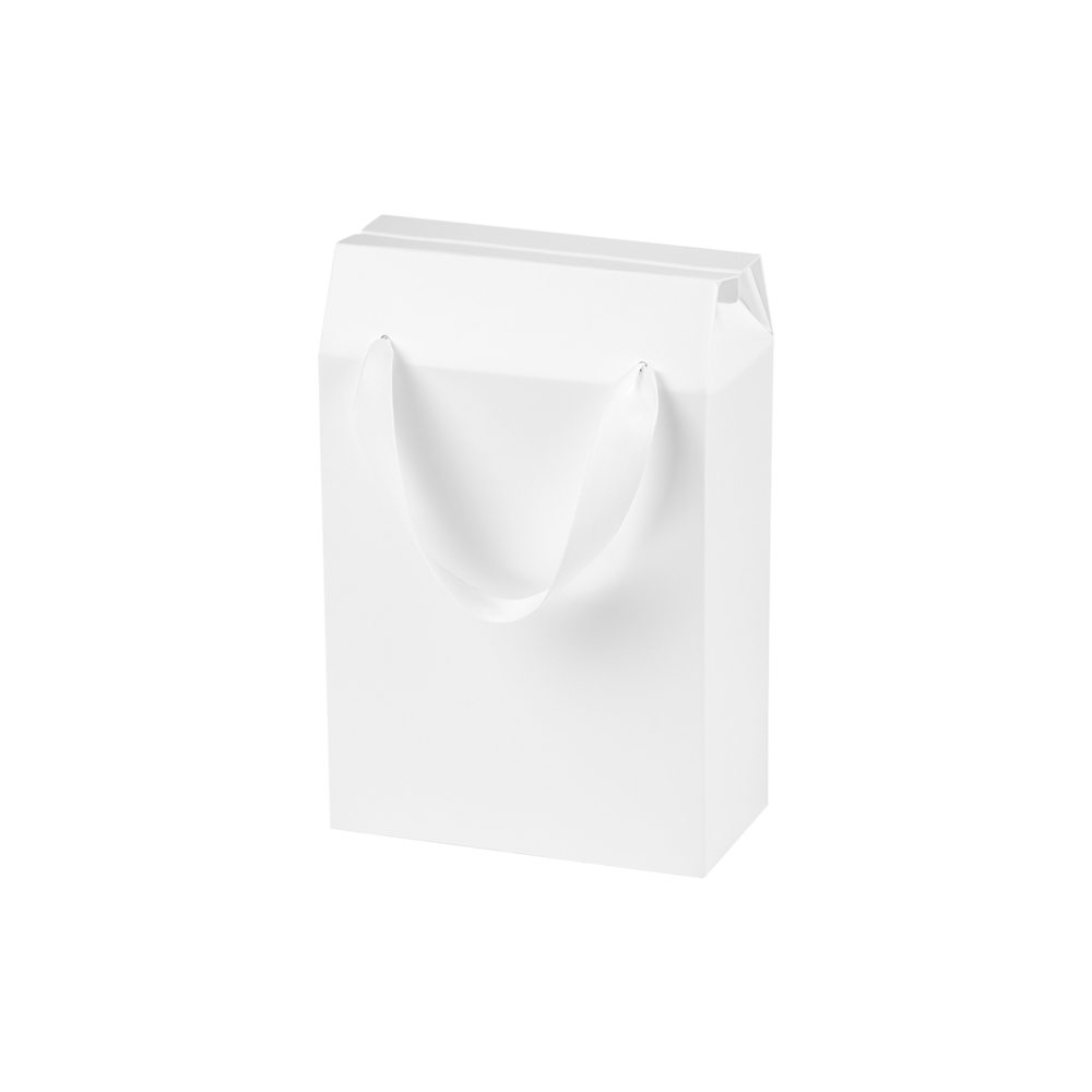 Подарочная коробка-пакет универсальная малая, белая