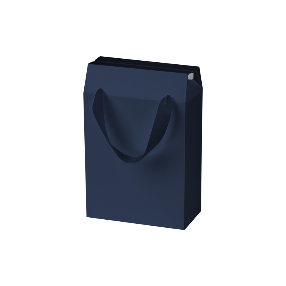 Подарочная коробка-пакет универсальная малая, синяя