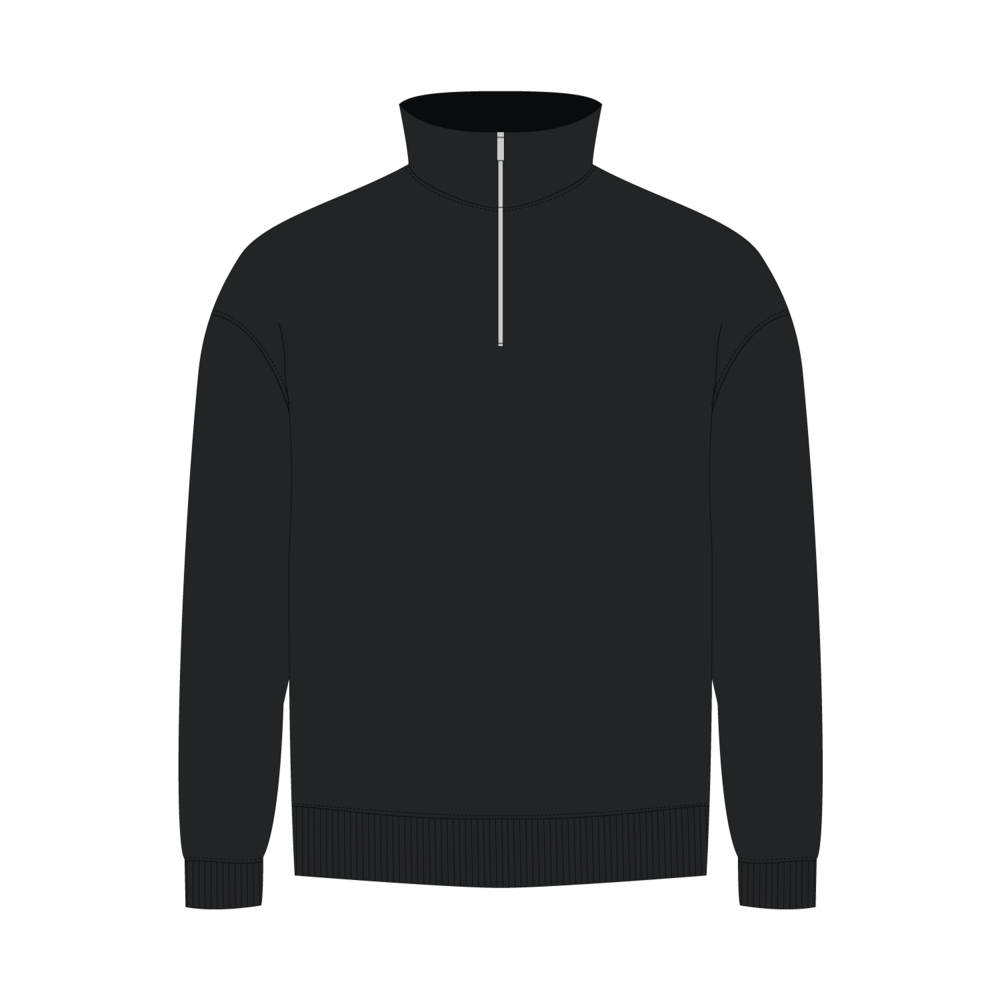 Толстовка на молнии унисекс Флоу (Flow), черная, размер M/L