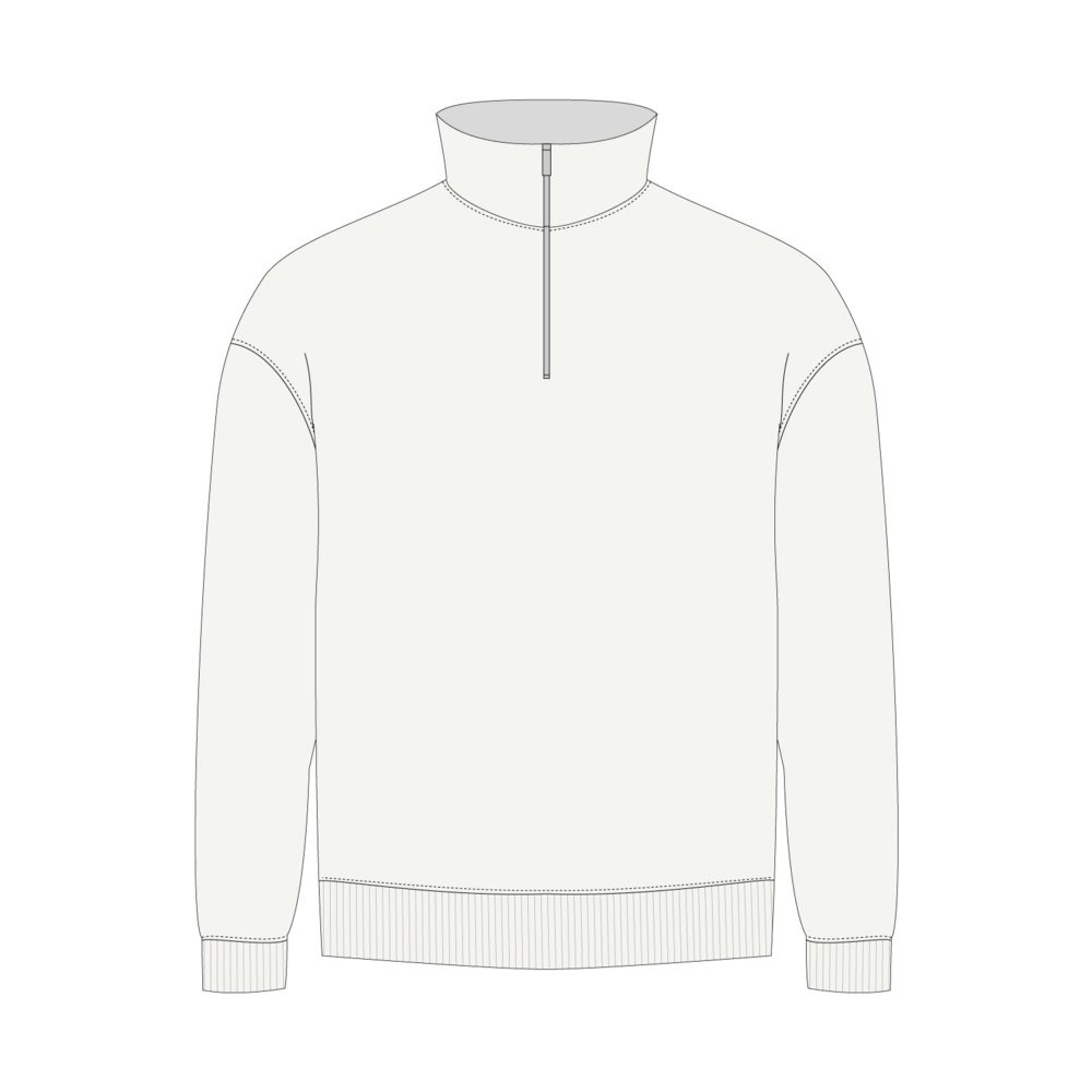 Толстовка на молнии унисекс Флоу (Flow), белая, размер 3XL/4XL