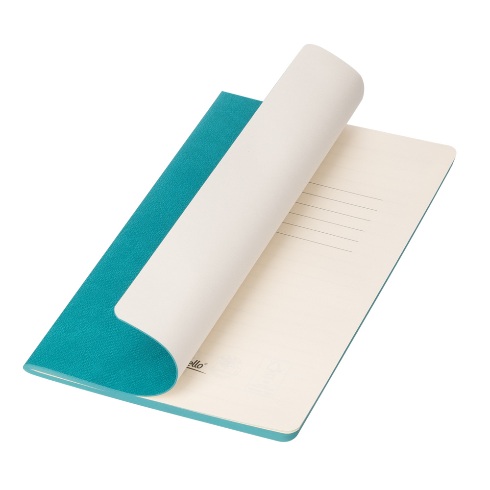 Блокнот Корса слим (Corsa slim), бирюзовый