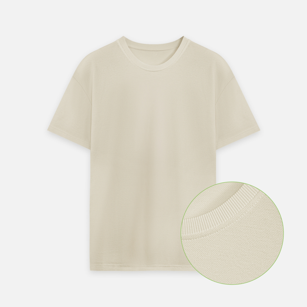 Футболка унисекс премиум Аура (Aura), 100% хлопок 200гр. бежевый, размер 3XL/4XL