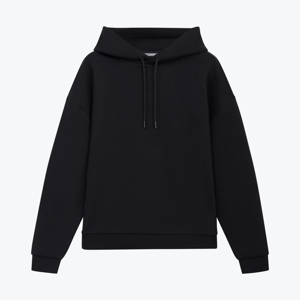 Худи релакс унисекс Баланс (Balance), с начесом, черный, размер 3XL/4XL