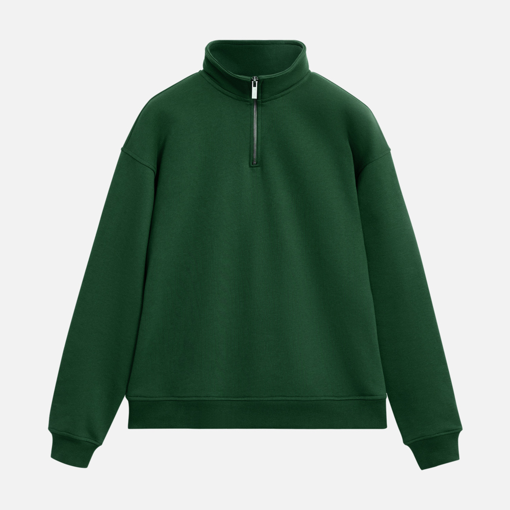 Толстовка на молнии унисекс Флоу (Flow), зеленая, размер 3XL/4XL