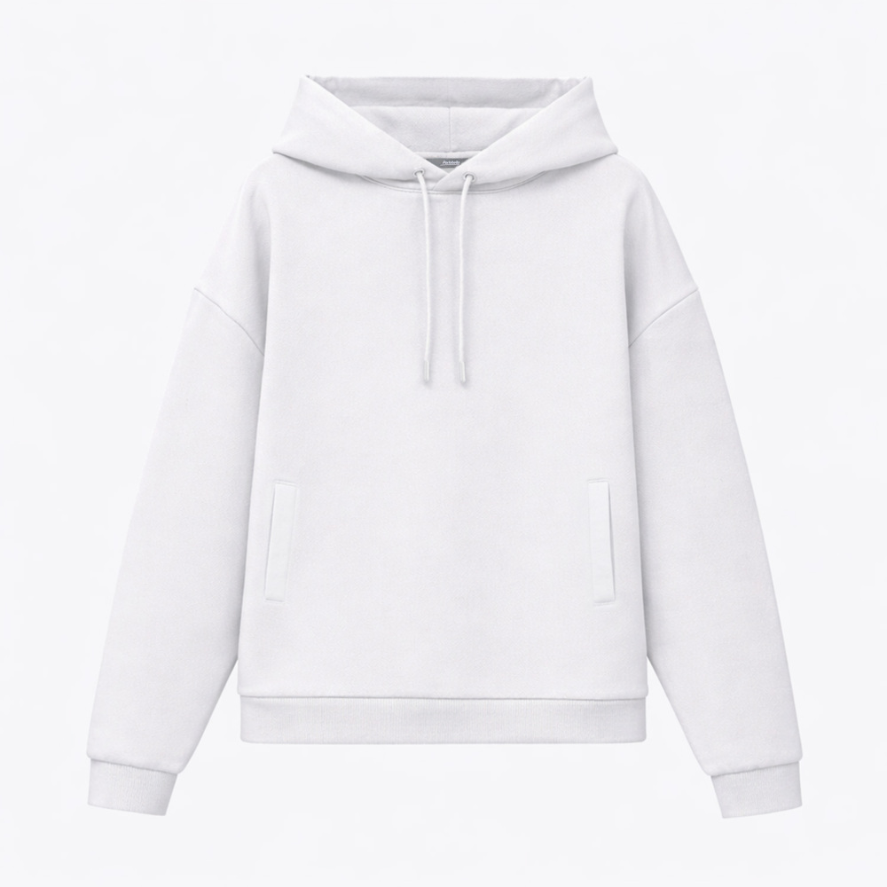 Худи релакс унисекс Баланс (Balance), с начесом, белый, размер XL/2XL