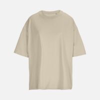 Футболка оверсайз женская Boxy Women, бежевая (льняная)