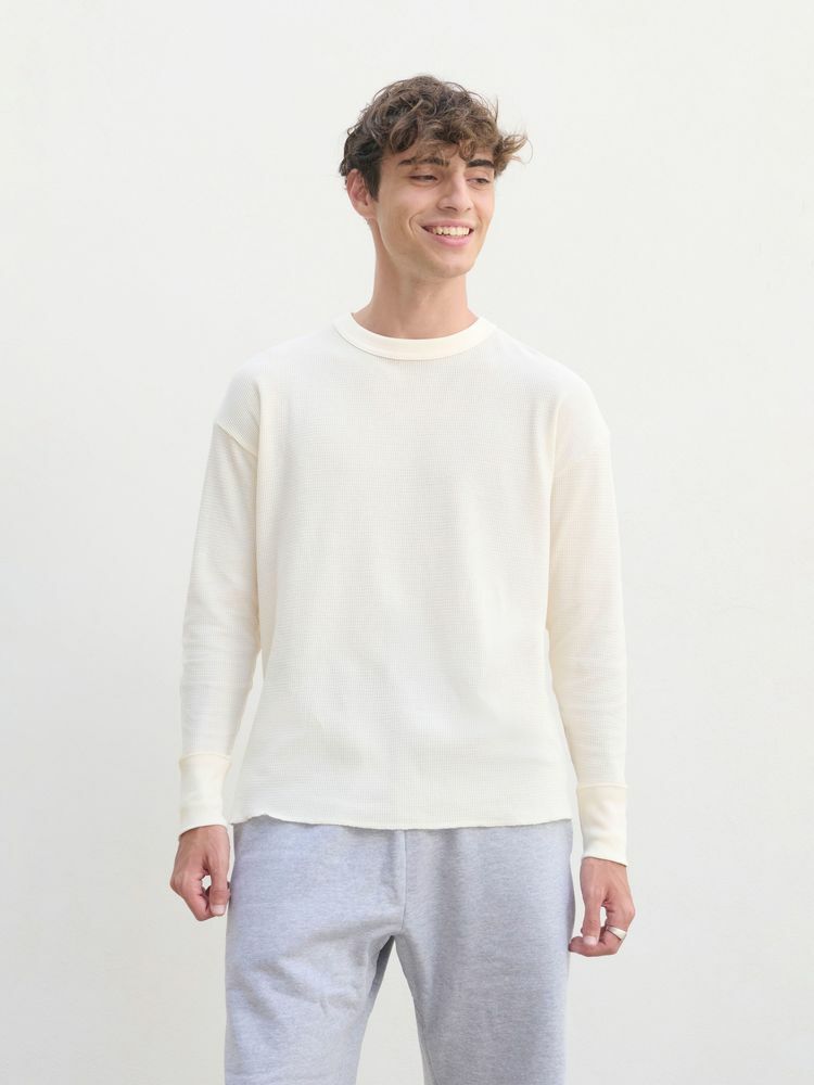 Футболка с длинным рукавом Thermal T, бежевая (неокрашенная)