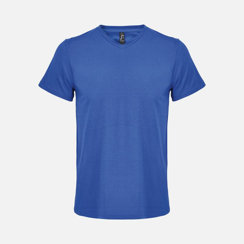 Футболка унисекс Regent с V-образным вырезом, ярко-синяя (royal)