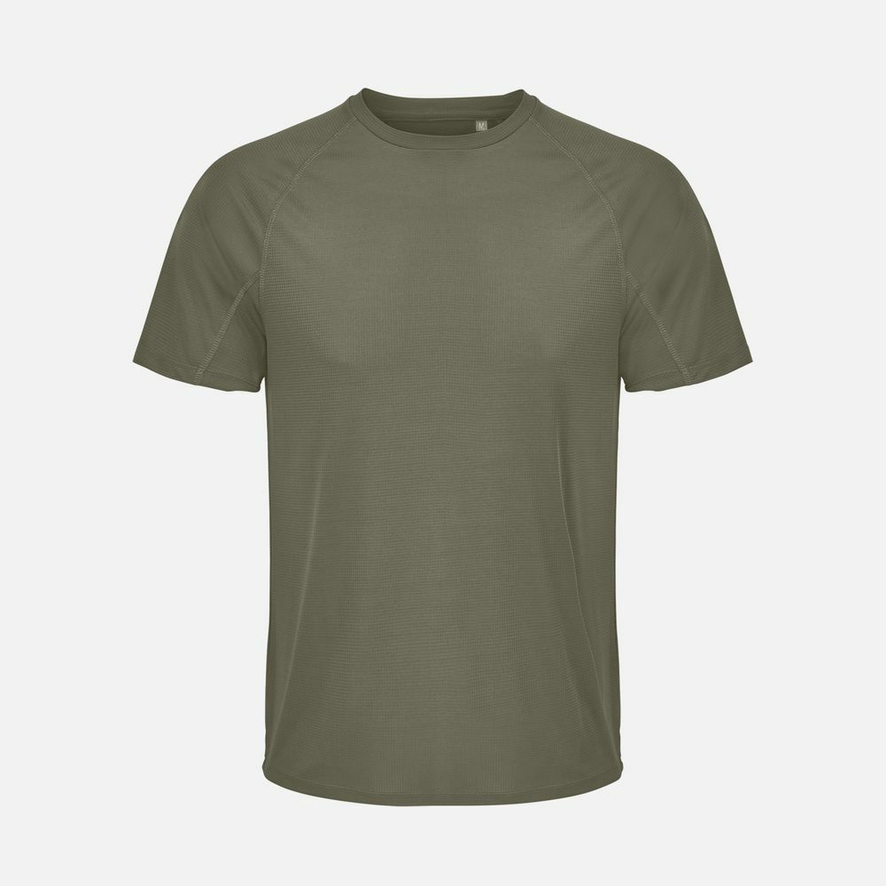 Футболка спортивная унисекс Vortex, темный хаки