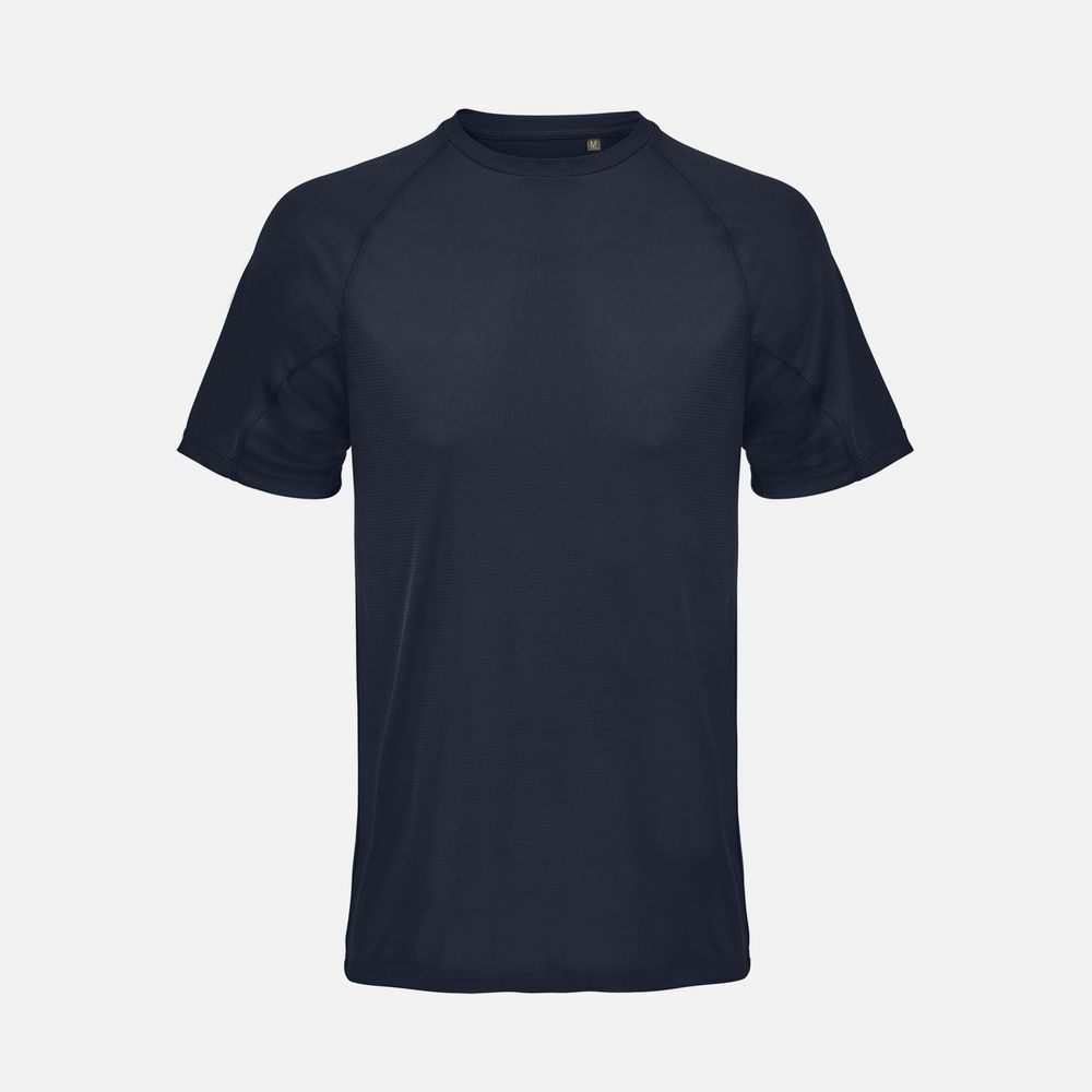 Футболка спортивная унисекс Vortex, темно-синяя