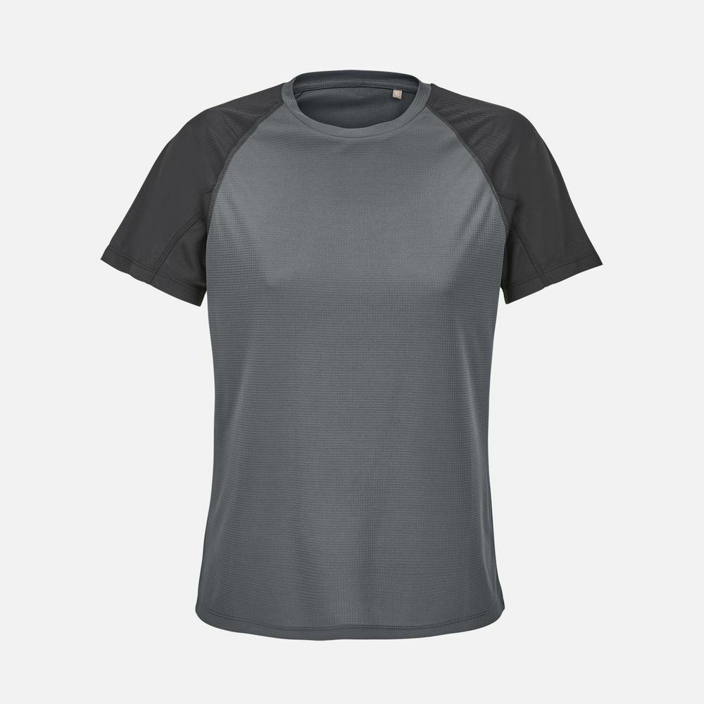 Футболка спортивная женская Vortex Women, черная с темно-серым