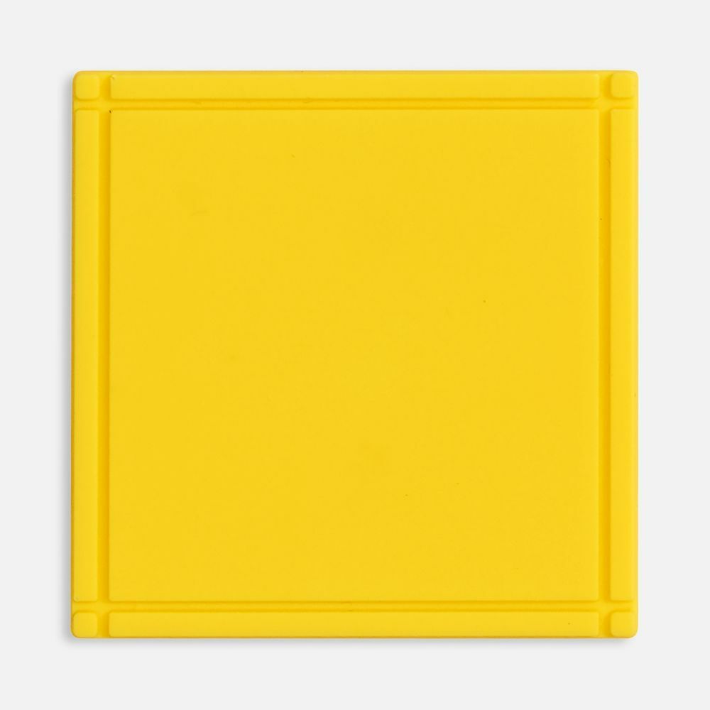 Лейбл из ПВХ Dzeta, L, желтый