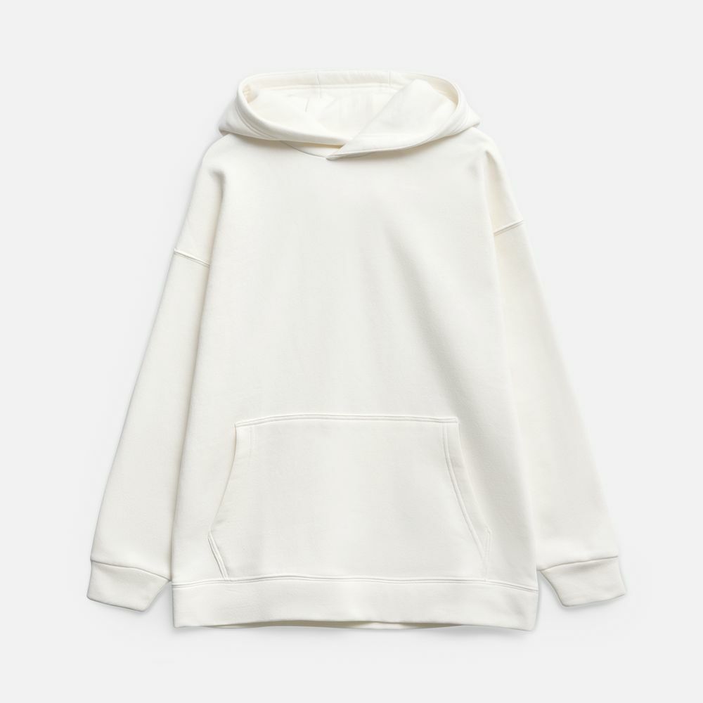 Худи оверсайз унисекс Snuggie, молочно-белое