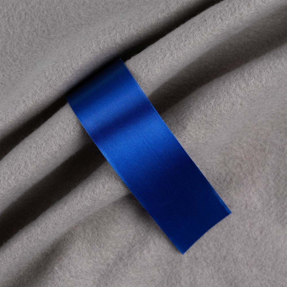 Лента сатиновая Satin 35 XXL, синяя, 210 см