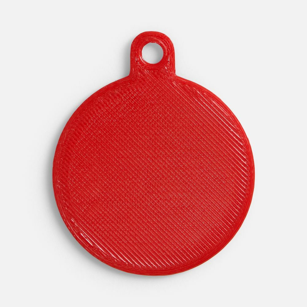 Подвеска Round, 3D-печать, красная