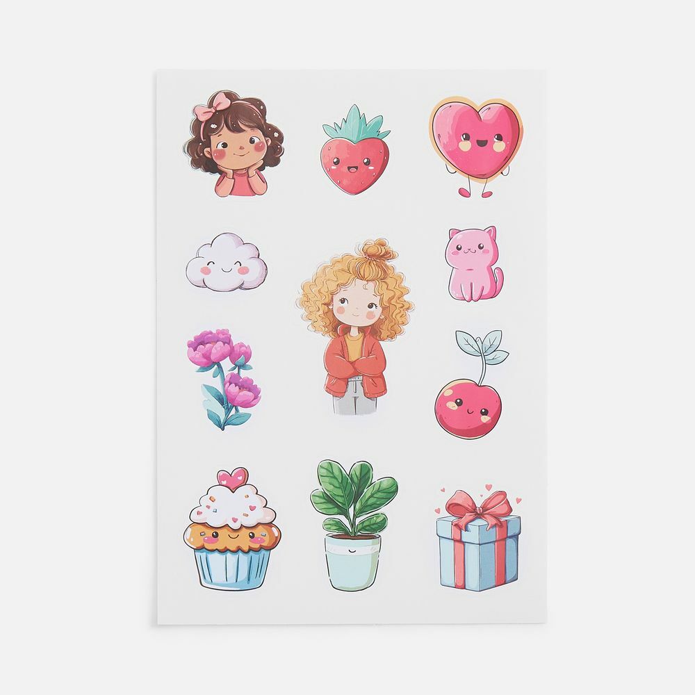 Стикерпак бумажный Thematik, для девочек