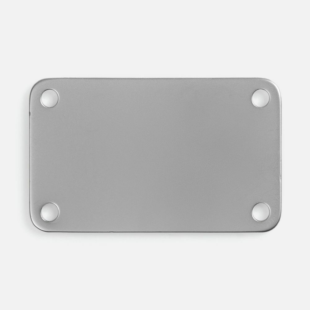 Шильдик металлический Furo, серебристый