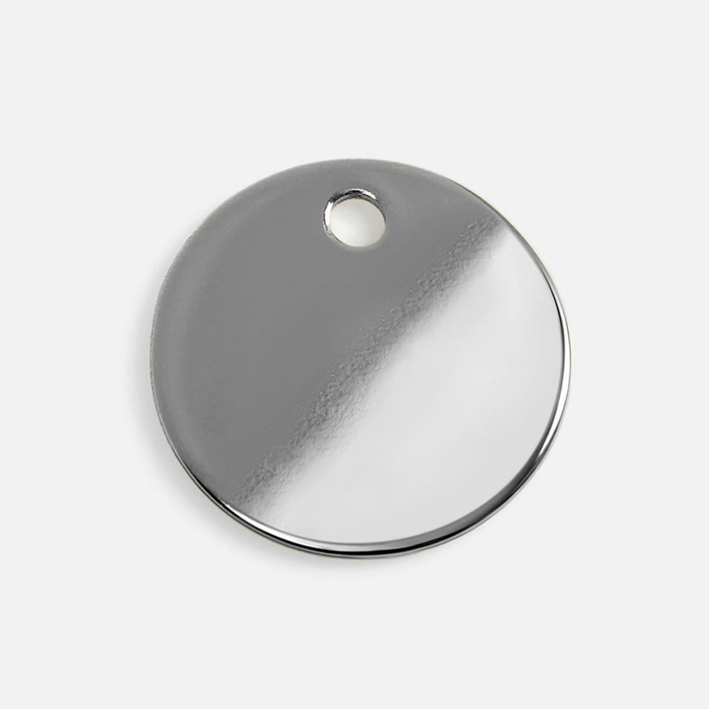 Шильдик металлический Alfa Sirkel, серебристый глянцевый