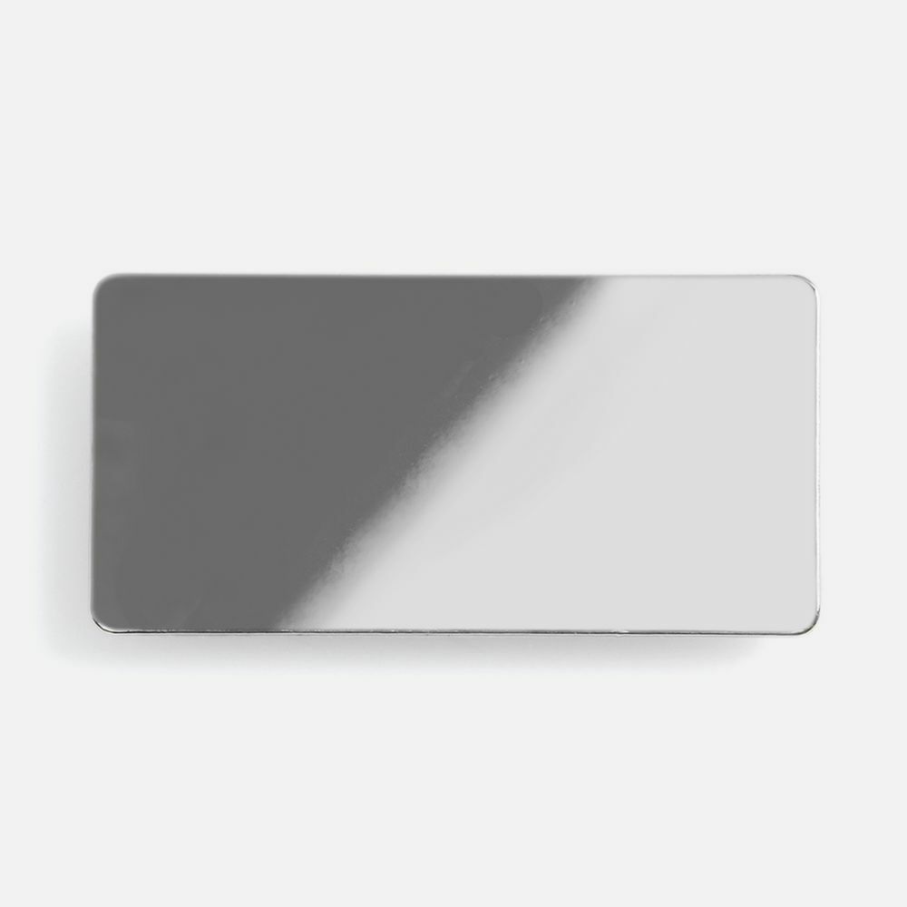 Значок Magnet Matto, серебристый глянцевый