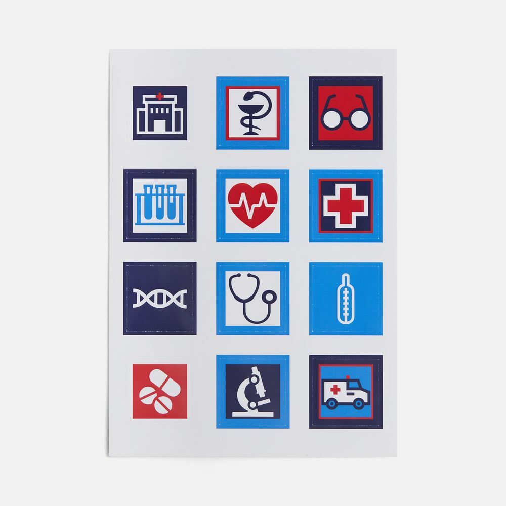 Стикерпак бумажный Industry, здравоохранение